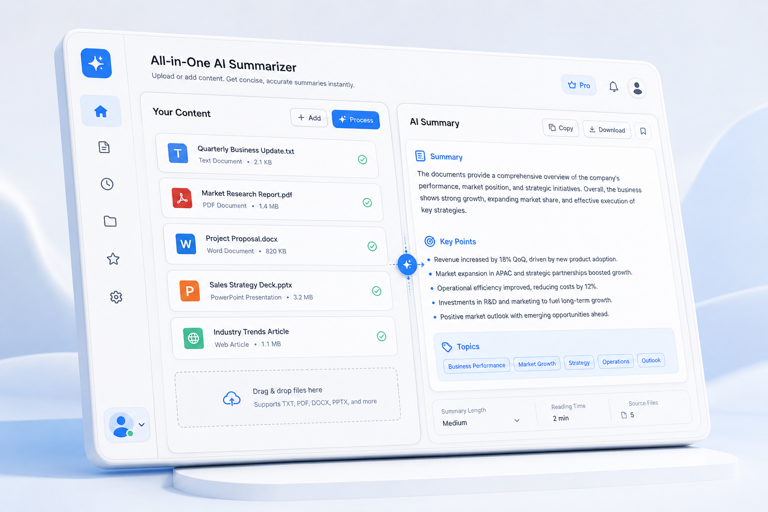 AI Summarizer Online Free