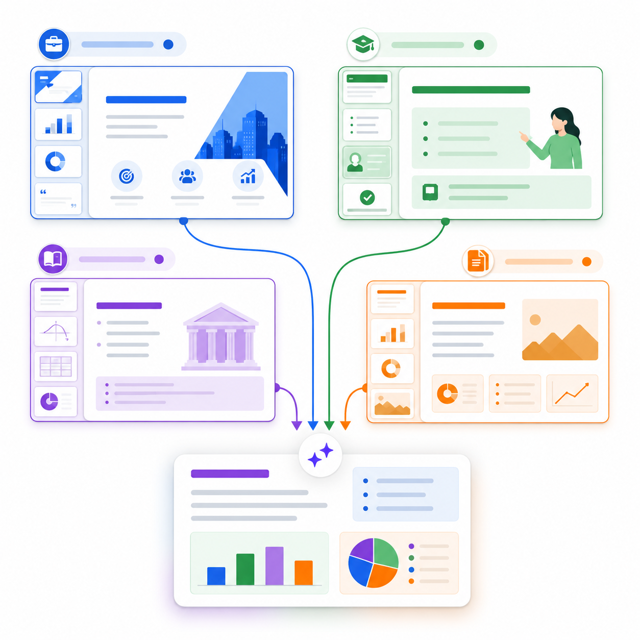 Multiple presentation types supported